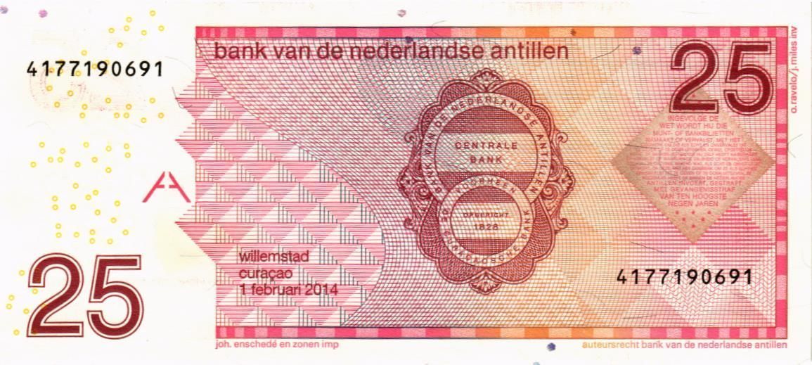 НИДЕРЛАНДСКИЕ АНТИЛЬСКИЕ ОСТРОВА 25 ГУЛЬДЕНОВ 2
