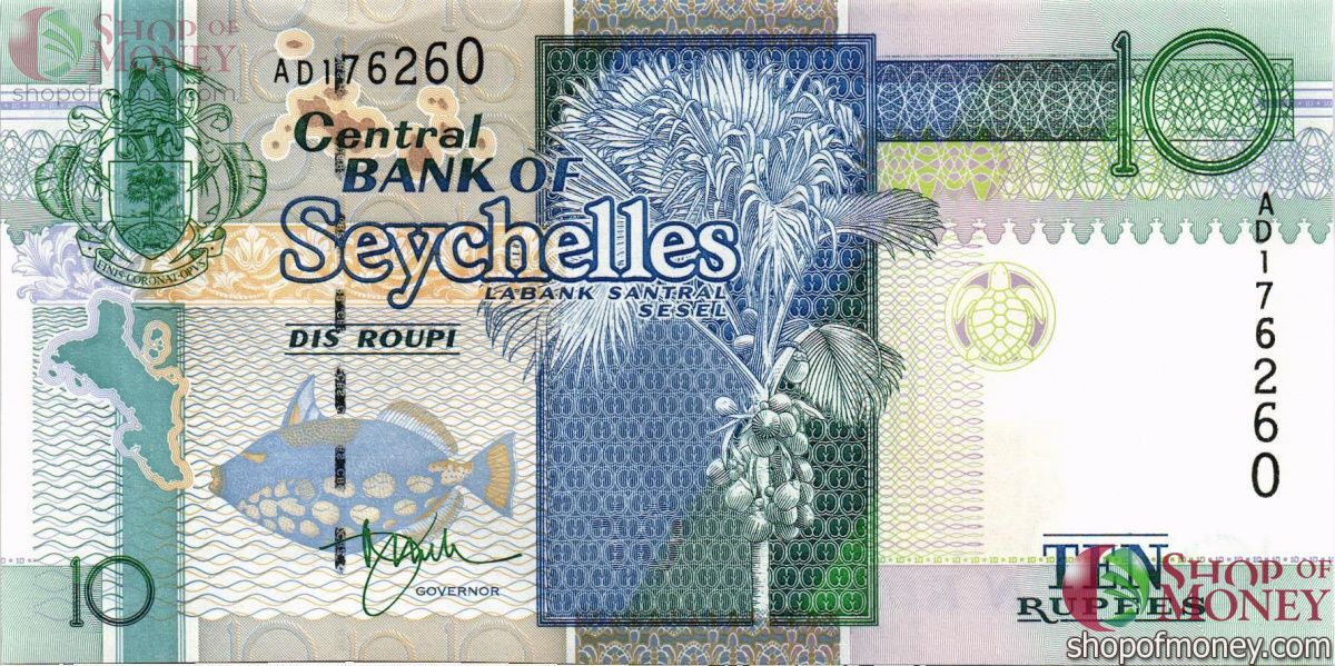 СЕЙШЕЛЬСКИЕ ОСТРОВА 10 РУПИЙ 1