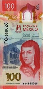 МЕКСИКА 100 ПЕСО (НАДПЕЧАТКА) 1