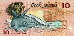 ОСТРОВА КУКА 10 ДОЛЛАРОВ 1