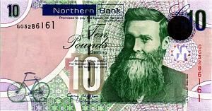 СЕВЕРНАЯ ИРЛАНДИЯ 10 ФУНТОВ (NORTHERN BANK) 1