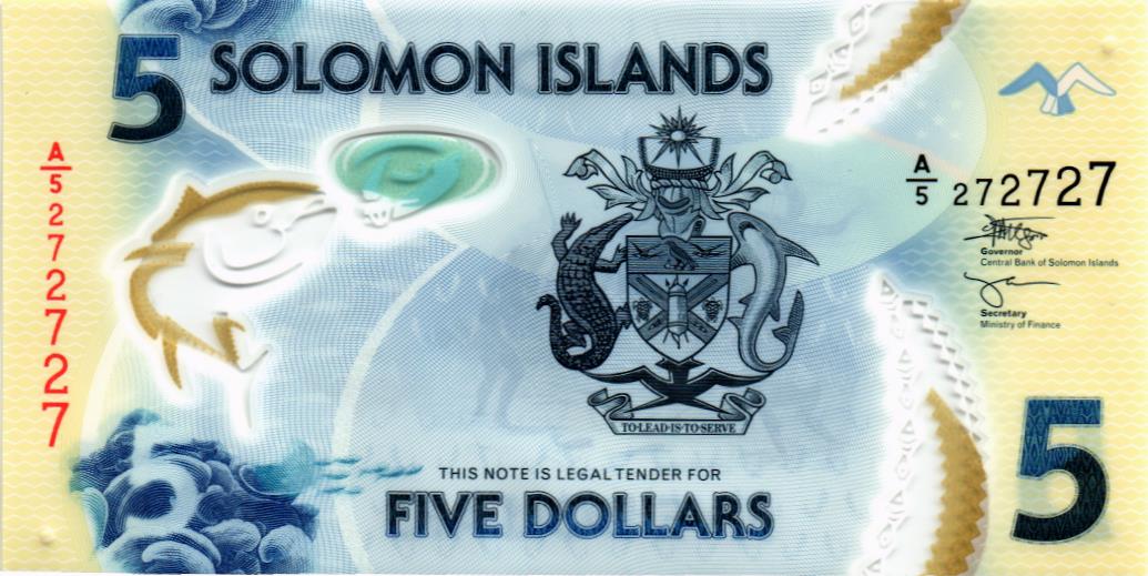 СОЛОМОНОВЫ ОСТРОВА 5 ДОЛЛАРОВ #A/5 272727 1
