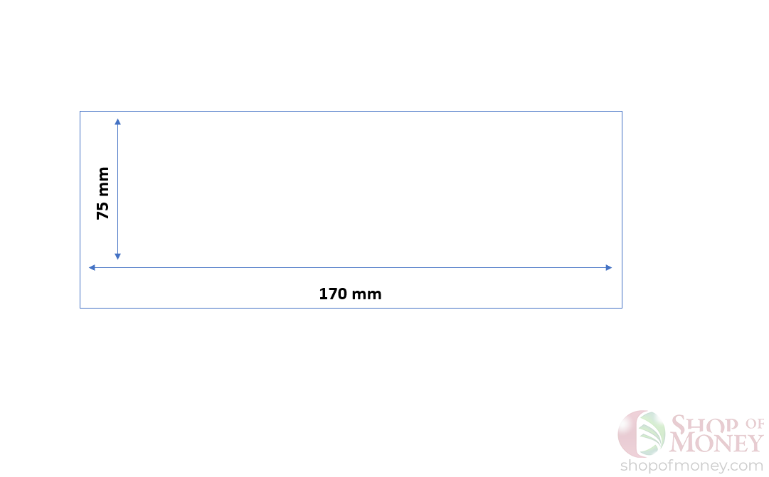 ХОЛДЕР ДЛЯ БАНКНОТ № 5.5 (75 mm x 170 mm) - 50 шт 3