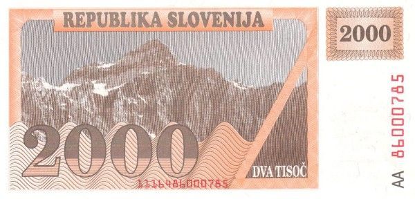 СЛОВЕНИЯ 2000 ТОЛАР 2
