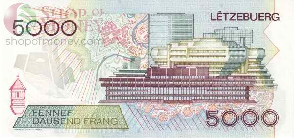 ЛЮКСЕМБУРГ 5000 ФРАНКОВ 2