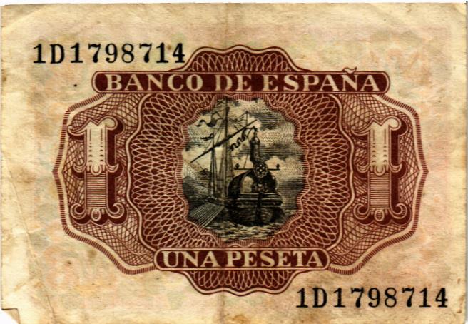 ИСПАНИЯ 1 ПЕСЕТА 2