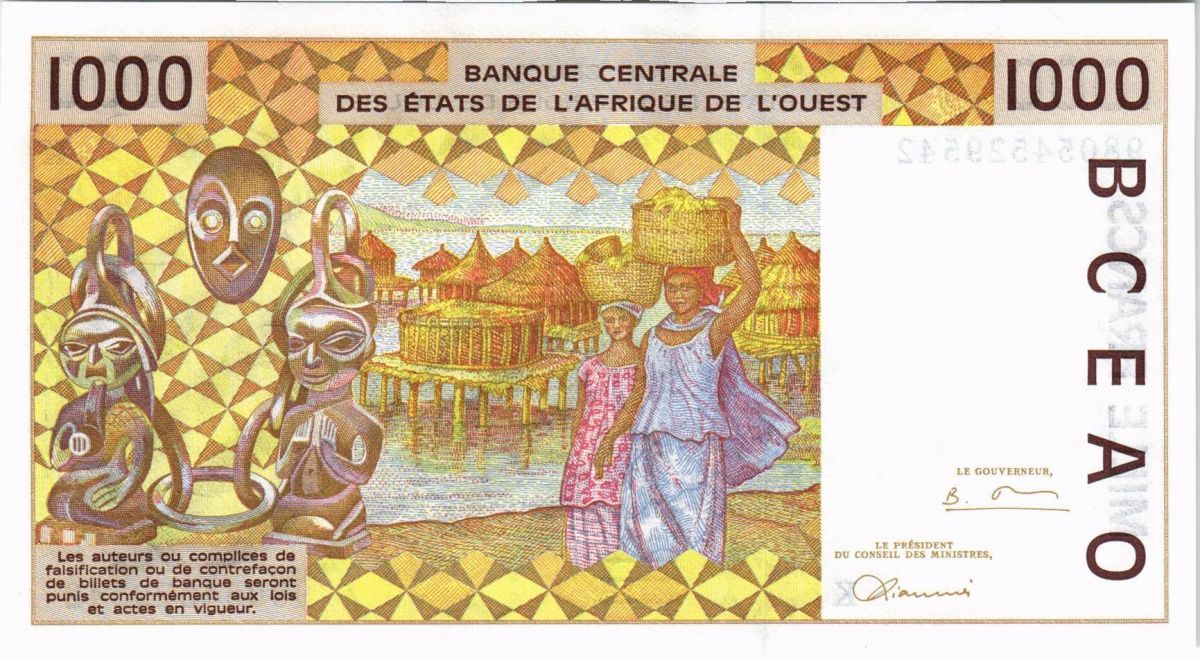 СЕНЕГАЛ 1000 ФРАНКОВ 2