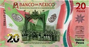 МЕКСИКА 20 ПЕСО (10.10.2022) 1