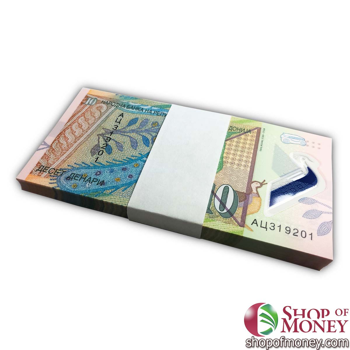 СЕВЕРНАЯ МАКЕДОНИЯ 10 ДЕНАР (100 БАНКНОТ) 2