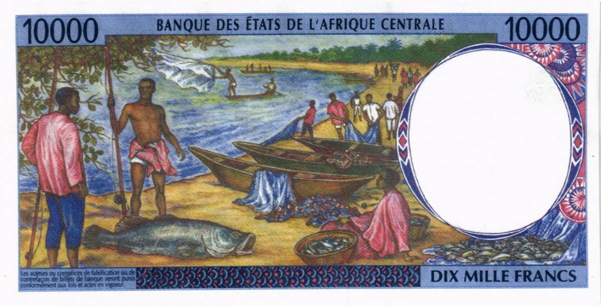 CAS - ЭКВАТОРИАЛЬНАЯ ГВИНЕЯ 10000 ФРАНКОВ (N) 2