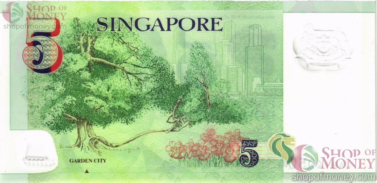 СИНГАПУР 5 ДОЛЛАРОВ 2