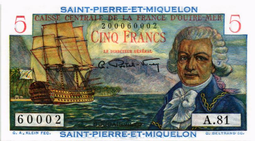 СЕН-ПЬЕР И МИКЕЛОН 5 ФРАНКОВ 1