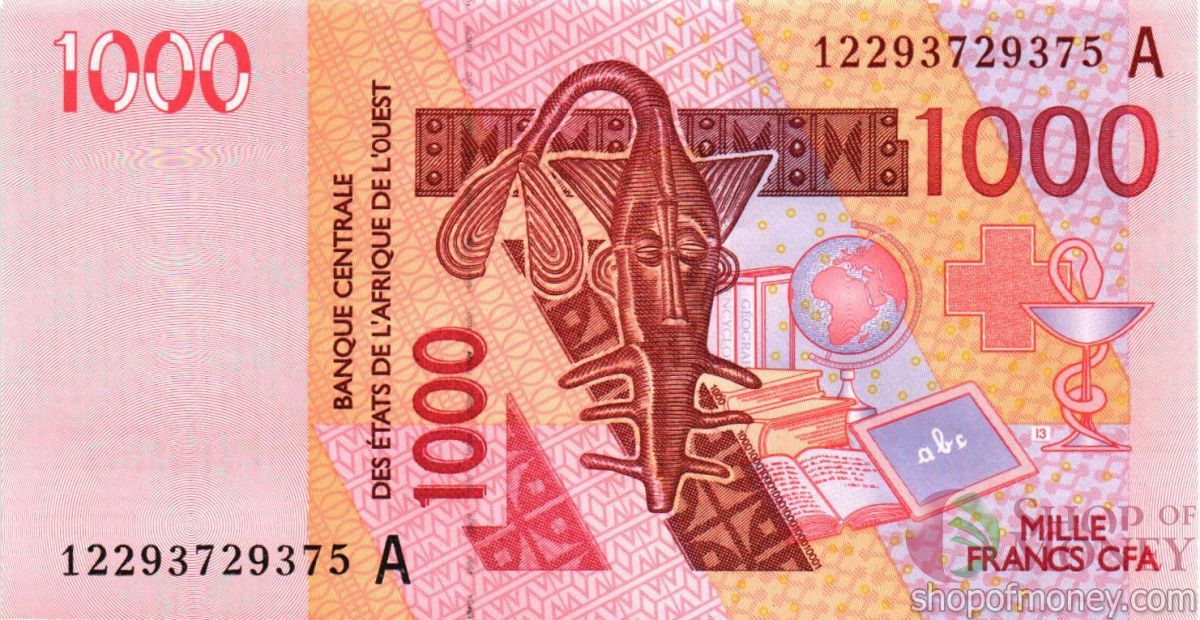 КОТ-Д'ИВУАР 1000 ФРАНКОВ 1