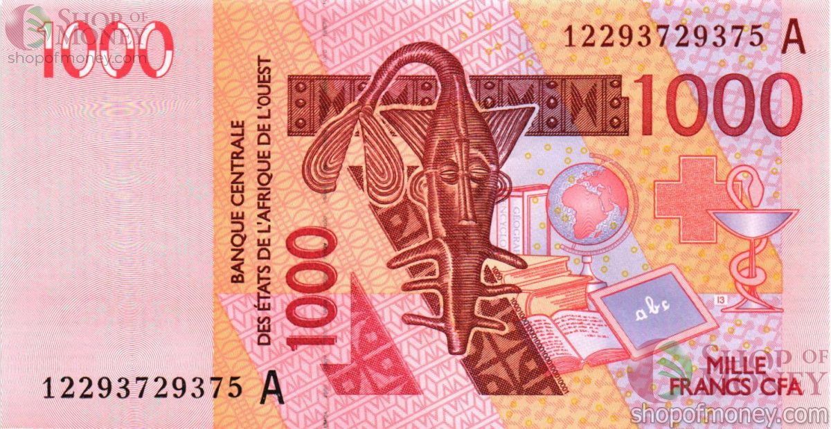 КОТ-Д'ИВУАР 1000 ФРАНКОВ 1