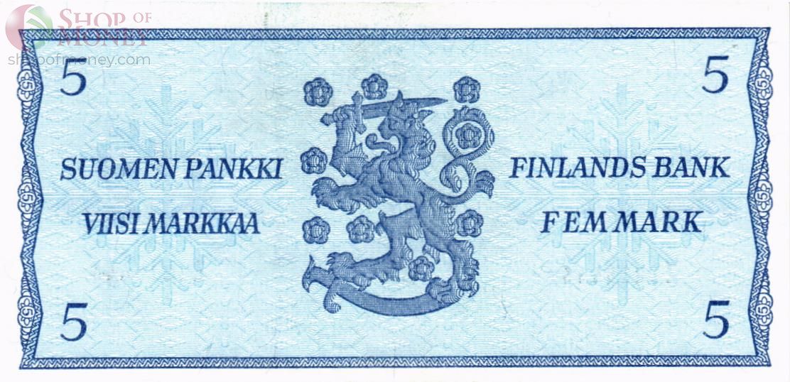 ФИНЛЯНДИЯ 5 МАРОК (Litt. B) 2