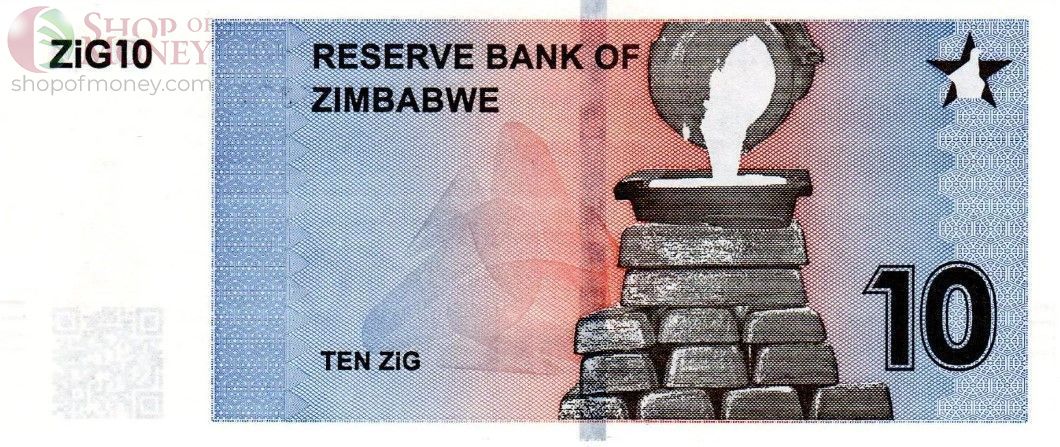ЗИМБАБВЕ 10 ДОЛЛАРОВ 2
