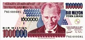 ТУРЦИЯ 1000000 ЛИР 1