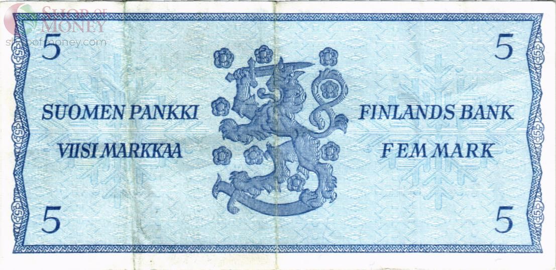 ФИНЛЯНДИЯ 5 МАРОК (Litt. B) 2