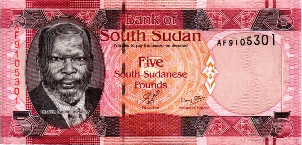 ЮЖНЫЙ СУДАН 5 ФУНТОВ 1