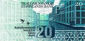 ФИНЛЯНДИЯ 20 МАРОК (Litt. A) 2