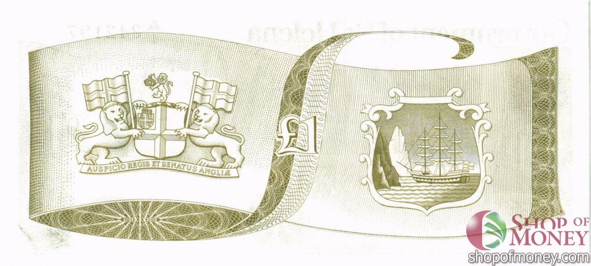 ОСТРОВ СВЯТОЙ ЕЛЕНЫ 1 ФУНТ (-A/1-ПРЕФИКС) 2