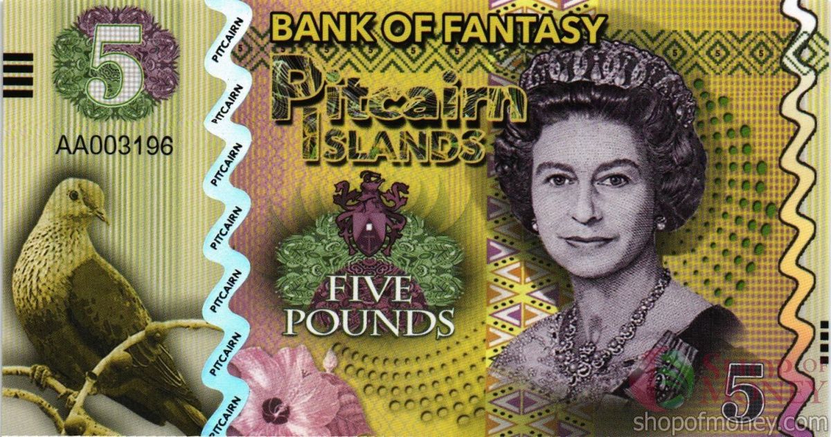 ОСТРОВА ПИТКЭРН 5 ФУНТОВ 1