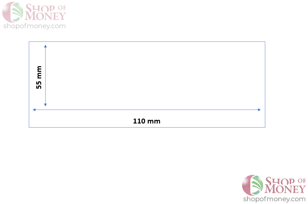 ХОЛДЕР ДЛЯ БАНКНОТ № 1 (55 mm x 110 mm) - 50 шт 3