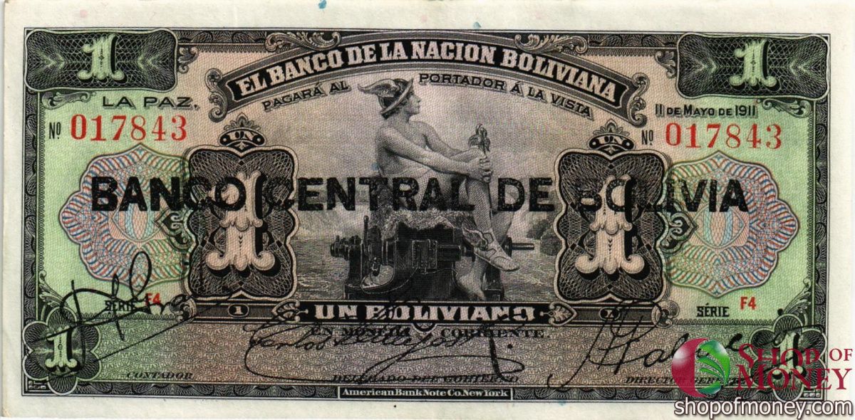 БОЛИВИЯ 1 БОЛИВИАНО 1