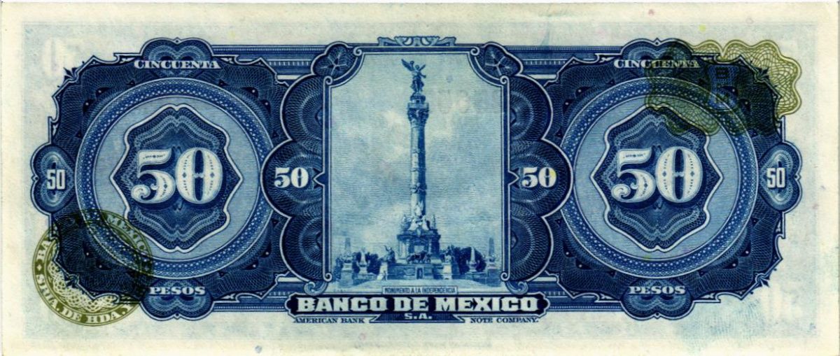 МЕКСИКА 50 ПЕСО (BQX) 2