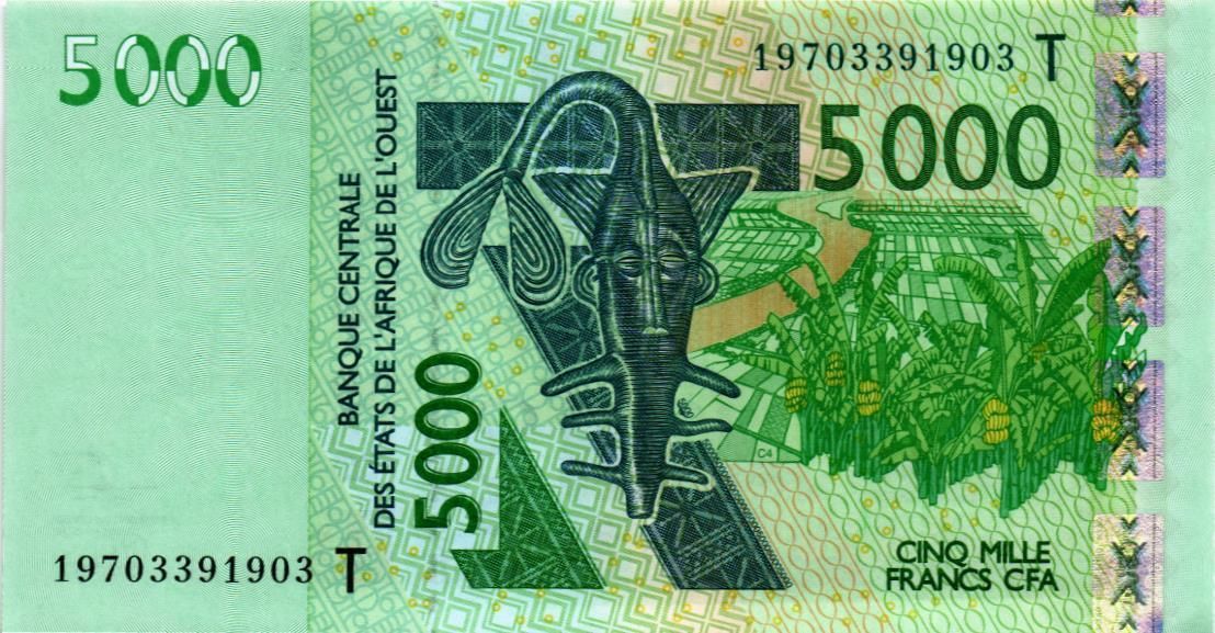 WAS - ТОГО 5000 ФРАНКОВ (T) 1