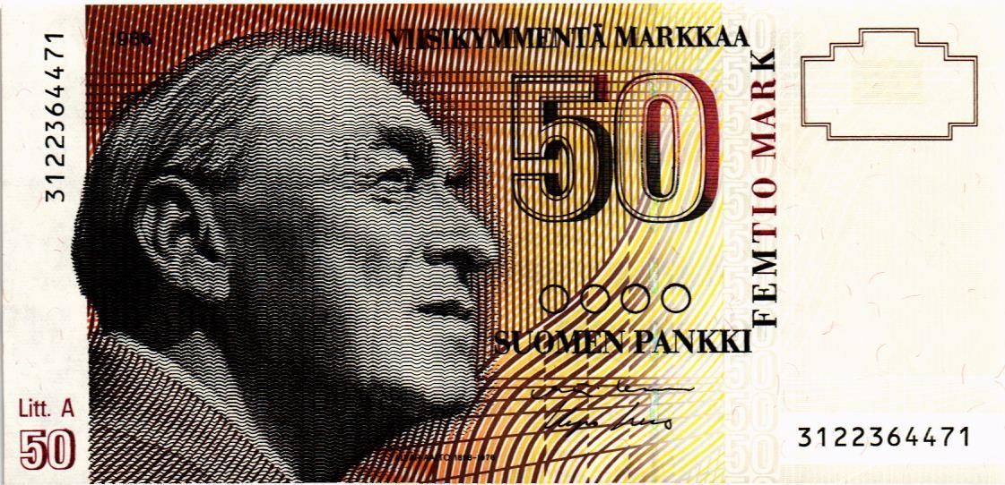 ФИНЛЯНДИЯ 50 МАРОК (Litt. A) 1