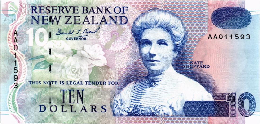 НОВАЯ ЗЕЛАНДИЯ 10 ДОЛЛАРОВ (-AA-) 1