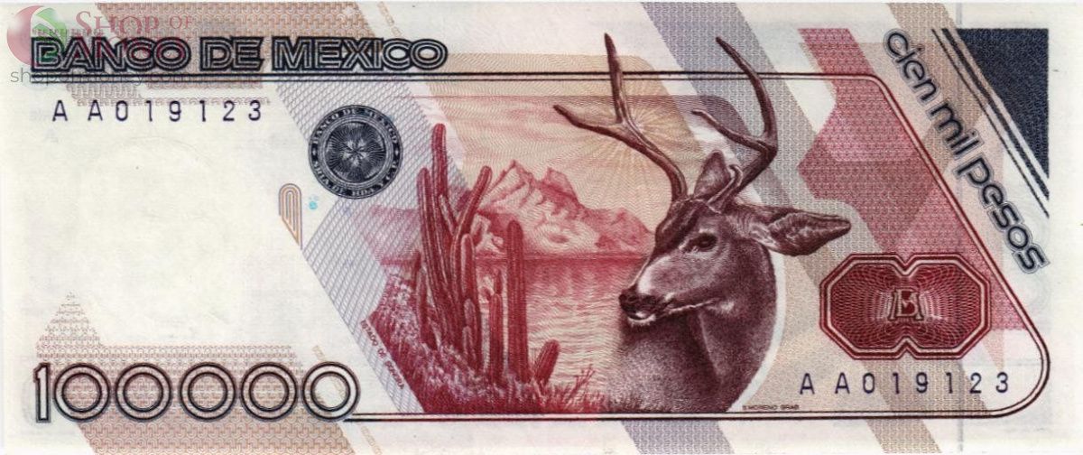 МЕКСИКА 100000 ПЕСО 2