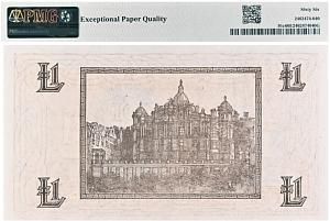 ШОТЛАНДИЯ 1 ФУНТ (PMG - GRADE 66) 2