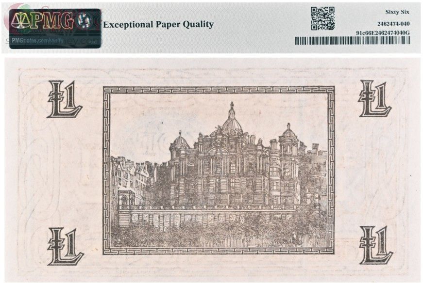 ШОТЛАНДИЯ 1 ФУНТ (PMG - GRADE 66) 2