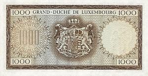 ЛЮКСЕМБУРГ 1000 ФРАНКОВ 2