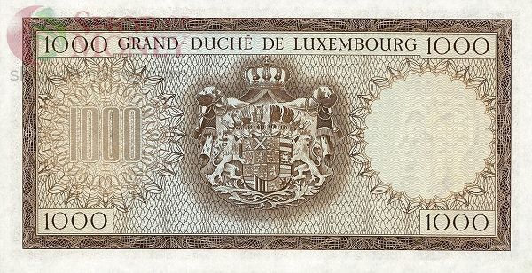 ЛЮКСЕМБУРГ 1000 ФРАНКОВ 2