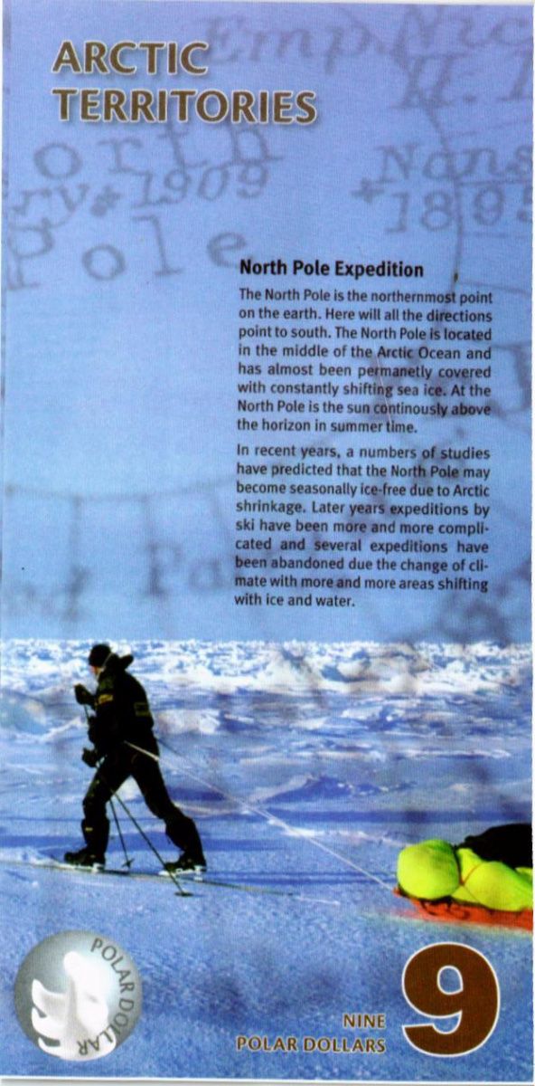 АРКТИЧЕСКИЕ ТЕРРИТОРИИ 9 ДОЛЛАРОВ (ОБРАЗЕЦ) 2