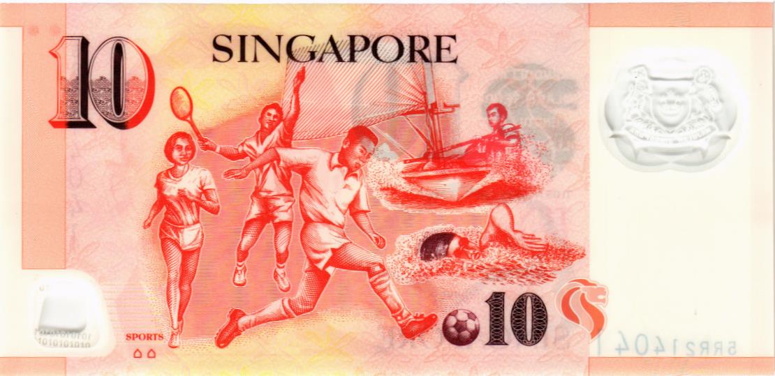 СИНГАПУР 10 ДОЛЛАРОВ 2