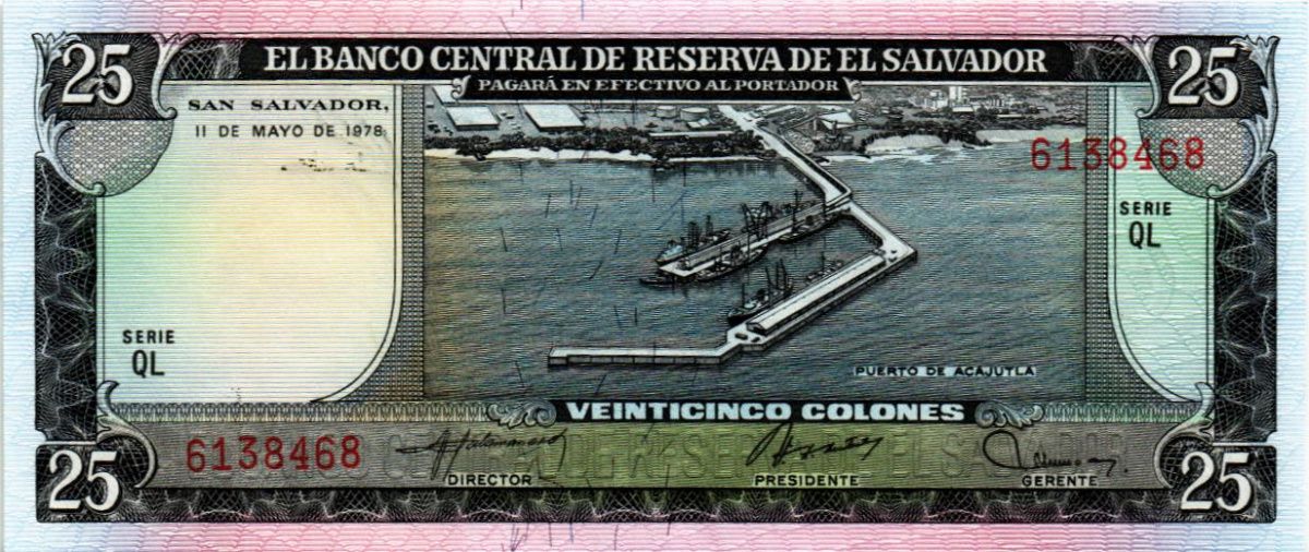 САЛЬВАДОР 25 КОЛОН (11.05.1978) 1