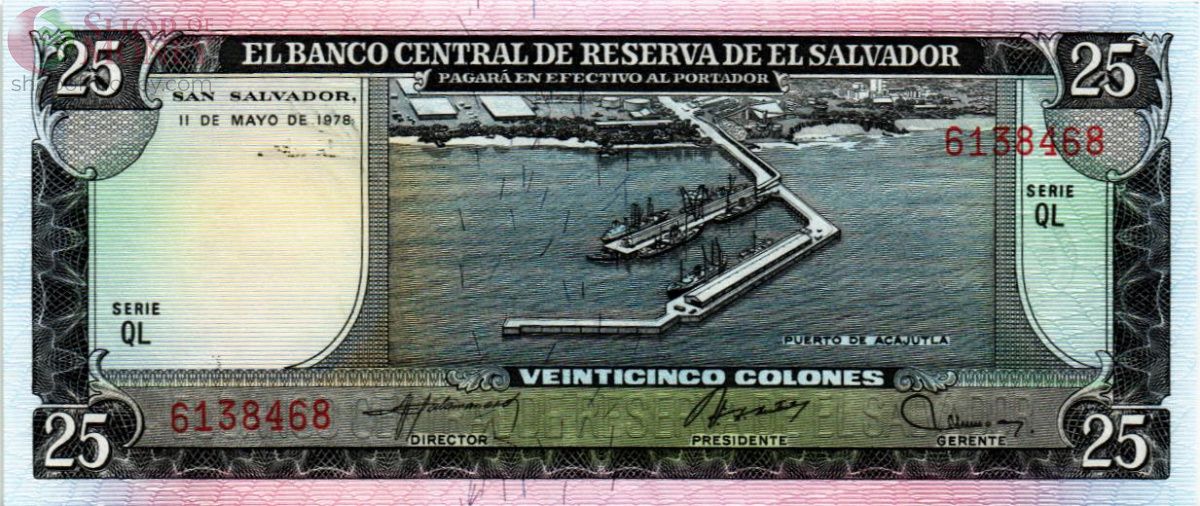 САЛЬВАДОР 25 КОЛОН (11.05.1978) 1