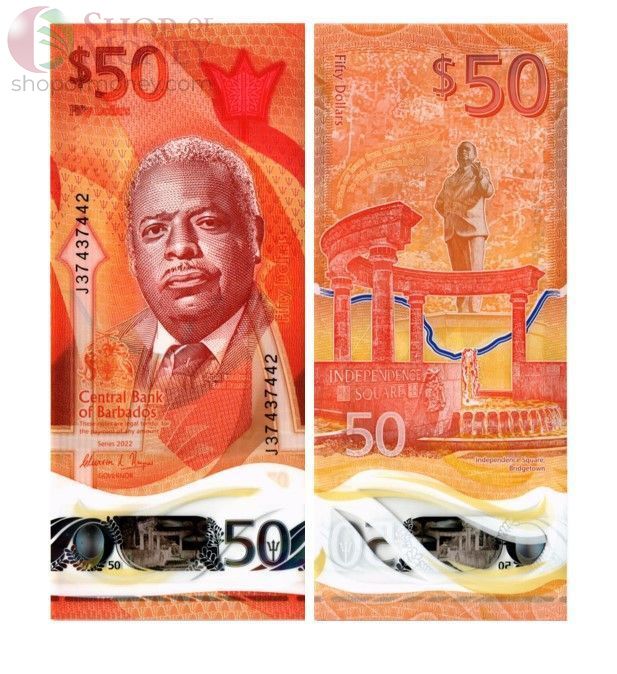 БАРБАДОС 2 5 10 20 50 100 ДОЛЛАРОВ 7