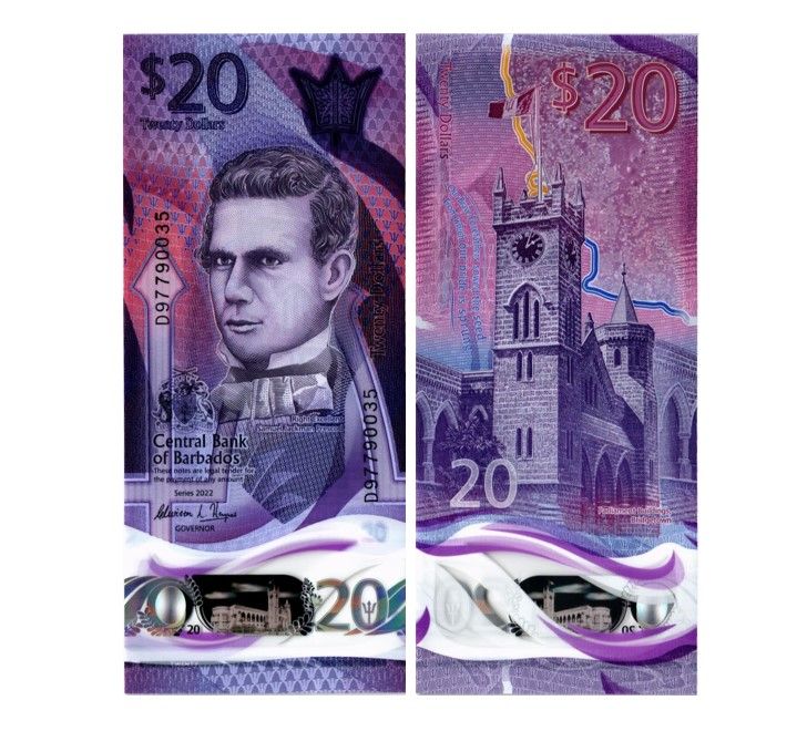 БАРБАДОС 2 5 10 20 50 100 ДОЛЛАРОВ 6