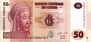 КОНГО ДР 50 ФРАНКОВ 1