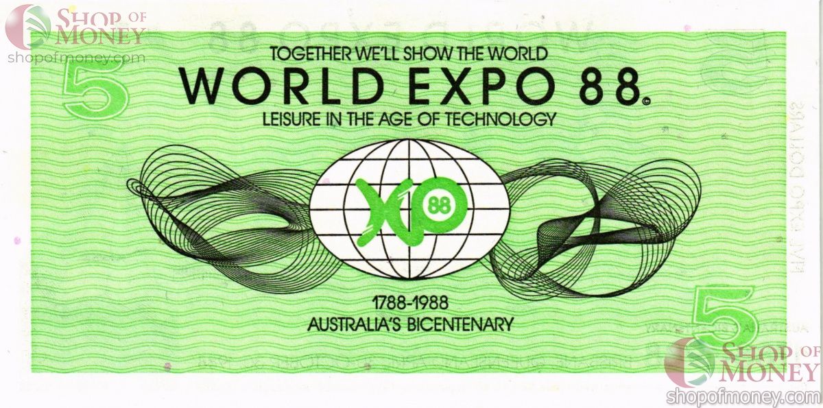 АВСТРАЛИЯ 5 ЭКСПО ДОЛЛАРА 2