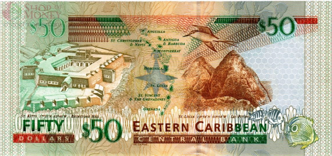ВОСТОЧНЫЕ КАРИБЫ 50 ДОЛЛАРОВ (K - СЕНТ КИТС) 2