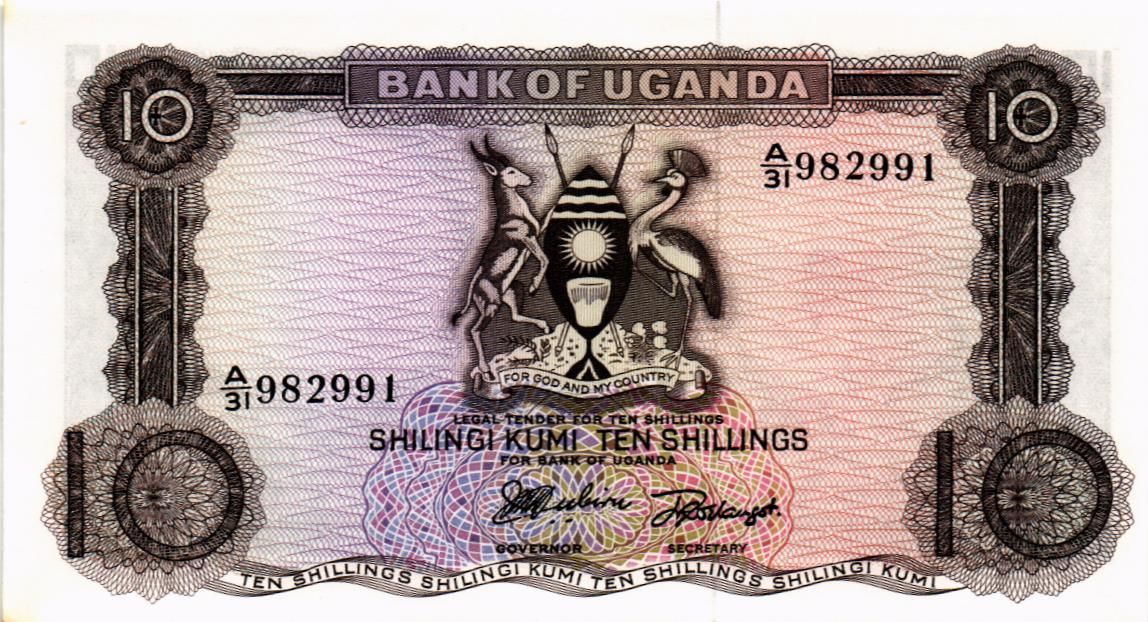 УГАНДА 10 ШИЛЛИНГОВ 1