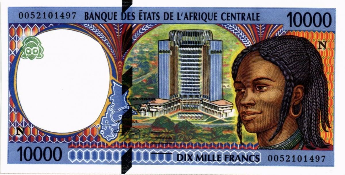 CAS - ЭКВАТОРИАЛЬНАЯ ГВИНЕЯ 10000 ФРАНКОВ (N) 1