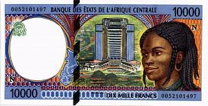 CAS - ЭКВАТОРИАЛЬНАЯ ГВИНЕЯ 10000 ФРАНКОВ (N) 1