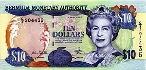 БЕРМУДСКИЕ ОСТРОВА 10 ДОЛЛАРОВ 1